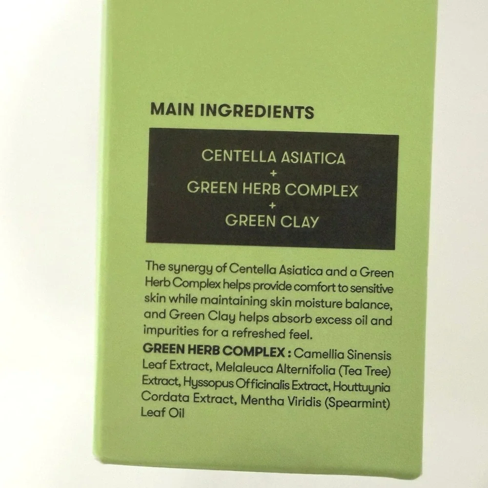 VT Cosmetics Cica Mask Cleanser 120mL Centella Asiatica Green Clay Face Wash NEW
